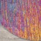 Homeroots 8 ft. Round Rainbow Abstract Striations Area Rug 385277 - alternate 8